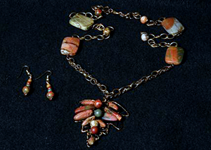 Tapestry Jewelry Necklace by Jan Barnes